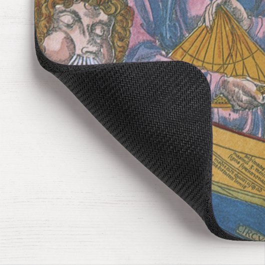 アンティーク世界地図クラウディウス・プトレミー, 1507 マウスパッド (コーナー)