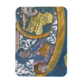 アンティーク世界地図クラウディウス・プトレミー, 1507 マグネット (縦)