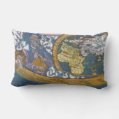 アンティーク世界地図クラウディウス・プトレミー, 1507 ランバークッション (裏面)