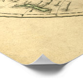 アンティーク世界地図ポスター ポスター (角)