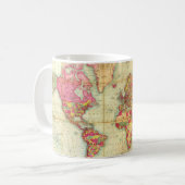 アンティーク世界地図ヴィンテージ図 コーヒーマグカップ (正面左)