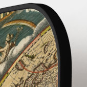 アンティーク世界地図動揺して#2 ピックルボールラケット (左詳細)