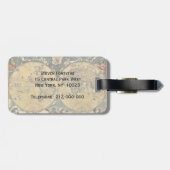 アンティーク世界地図動揺して#2 ラゲッジタグ (裏面横)