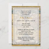 アンティーク世界地図動揺してBG Vブライダルシャワー 招待状 (裏面)