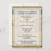 アンティーク世界地図動揺してBG V婚約 招待状 (裏面)