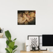 アンティーク世界地図2 ポスター (ホームオフィス)