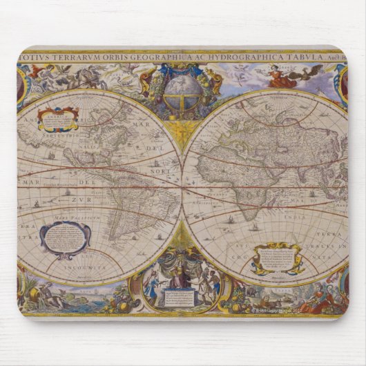 アンティーク世界地図2 マウスパッド (正面)