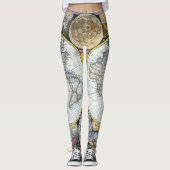 アンティーク世界地図，アトラス・マリティムスby John Seller レギンス (正面)