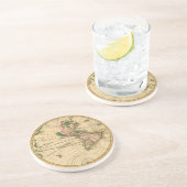 アンティーク世界地図 コースター (側面)