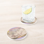 アンティーク世界地図 コースター (側面)