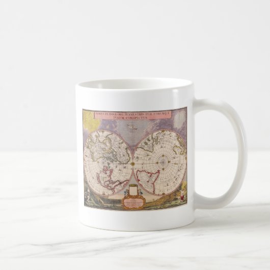 アンティーク世界地図 コーヒーマグカップ (右)