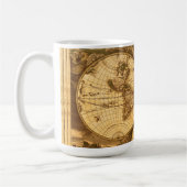 アンティーク世界地図 コーヒーマグカップ (左)