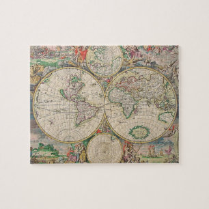 アンティーク世界地図 ジグソーパズル