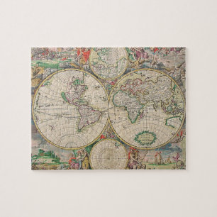 アンティーク世界地図 ジグソーパズル