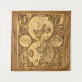 アンティーク世界地図 タペストリー (正面(横))