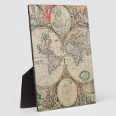 アンティーク世界地図 フォトプラーク (側面)