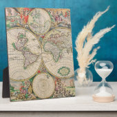 アンティーク世界地図 フォトプラーク (側面)