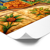 アンティーク世界地図 ポスター (角)