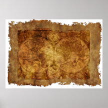 アンティーク世界地図