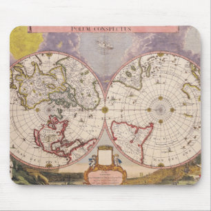 アンティーク世界地図 マウスパッド