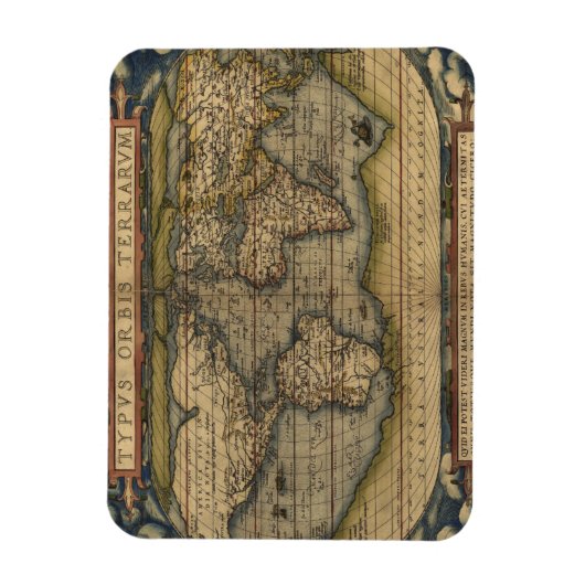 アンティーク世界地図 マグネット (縦)