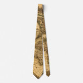 アンティーク世界地図（ヨーロッパ前面） ネクタイ (正面)