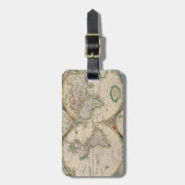 アンティーク世界地図 ラゲッジタグ (正面縦)