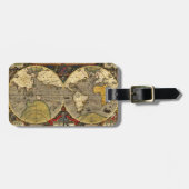 アンティーク世界地図#2 ラゲッジタグ (正面横)
