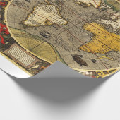 アンティーク世界地図#2 ラッピングペーパー (角)