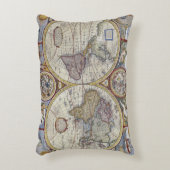 アンティーク世界地図#3 アクセントクッション (正面(垂直))