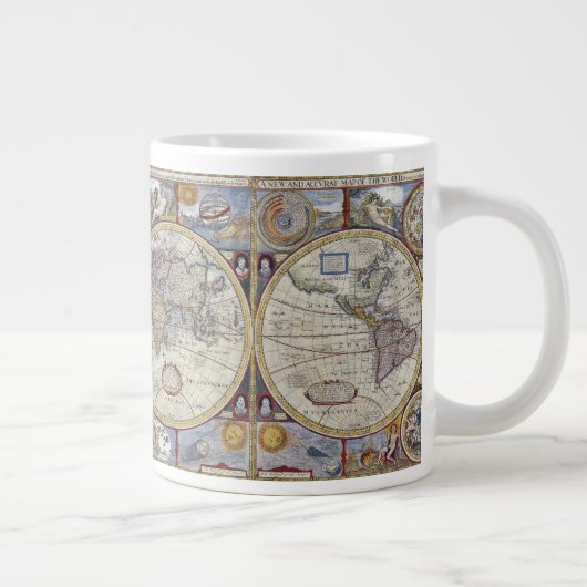 アンティーク世界地図#3 ジャンボコーヒーマグカップ (右)