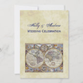 アンティーク世界地図#3BG動揺して#3 招待状 (正面)