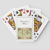 アンティーク世界地図#4 トランプ (裏面)