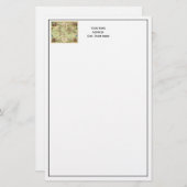 アンティーク世界地図#4 便箋 (正面/裏面)