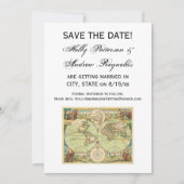 アンティーク世界地図#4 招待状 (正面)