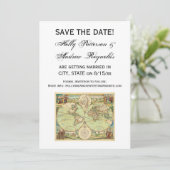 アンティーク世界地図#4 招待状 (スタンド正面)