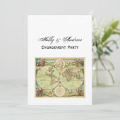 アンティーク世界地図#4 招待状 (スタンド正面)