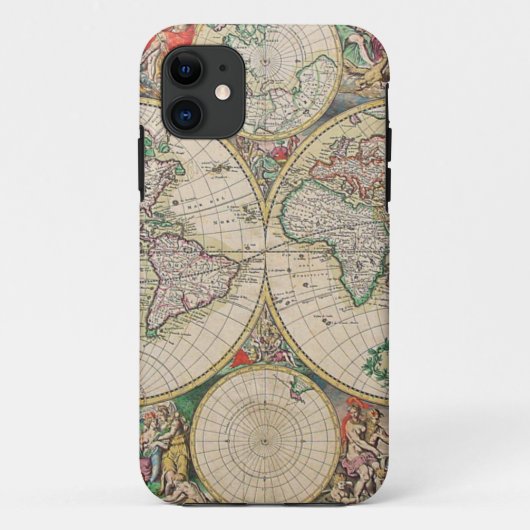 アンティーク世界地図 Case-Mate iPhoneケース (裏面)
