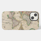 アンティーク世界地図 iPhoneケース (裏面横)