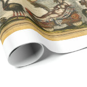 アンティーク世界地図J.ブラウ1664 ラッピングペーパー (ロールコーナー)