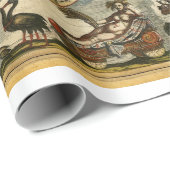 アンティーク世界地図J.ブラウ1664 ラッピングペーパー (ロールコーナー)