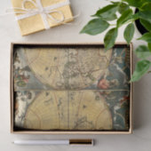 アンティーク世界地図J.ブラウ1664 薄葉紙 (ギフト)