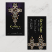 アンティーク中世ジュエリー名刺 名刺 (正面/裏面)