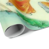 アンティーク中国のグリーンチャイノジュリーフローラ ラッピングペーパー (ロールコーナー)