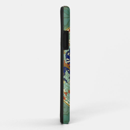 アンティーク中国のサークルブルーグリーン Case-Mate iPhoneケース (裏面/右)