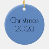 アンティーク中国のブルー&ホワイトマンダラ セラミックオーナメント (裏面)