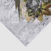 アンティーク中性フローラ鳥 薄葉紙 (詳細)