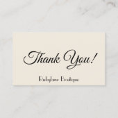 アンティーク人形の名刺 名刺 (裏面)