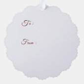 アンティーク人形オーナメントカード オーナメントカード (裏面)