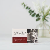 アンティーク人形ビジネスカードルビランエベイエティ 名刺 (スタンド正面)